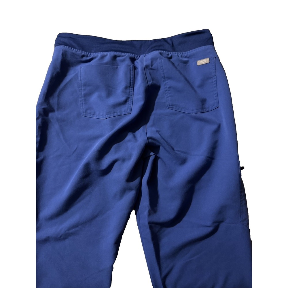 Figs Women's Size Medium Royal Blue High Rise Zamora Scrub Pants - Picture 4 of 5